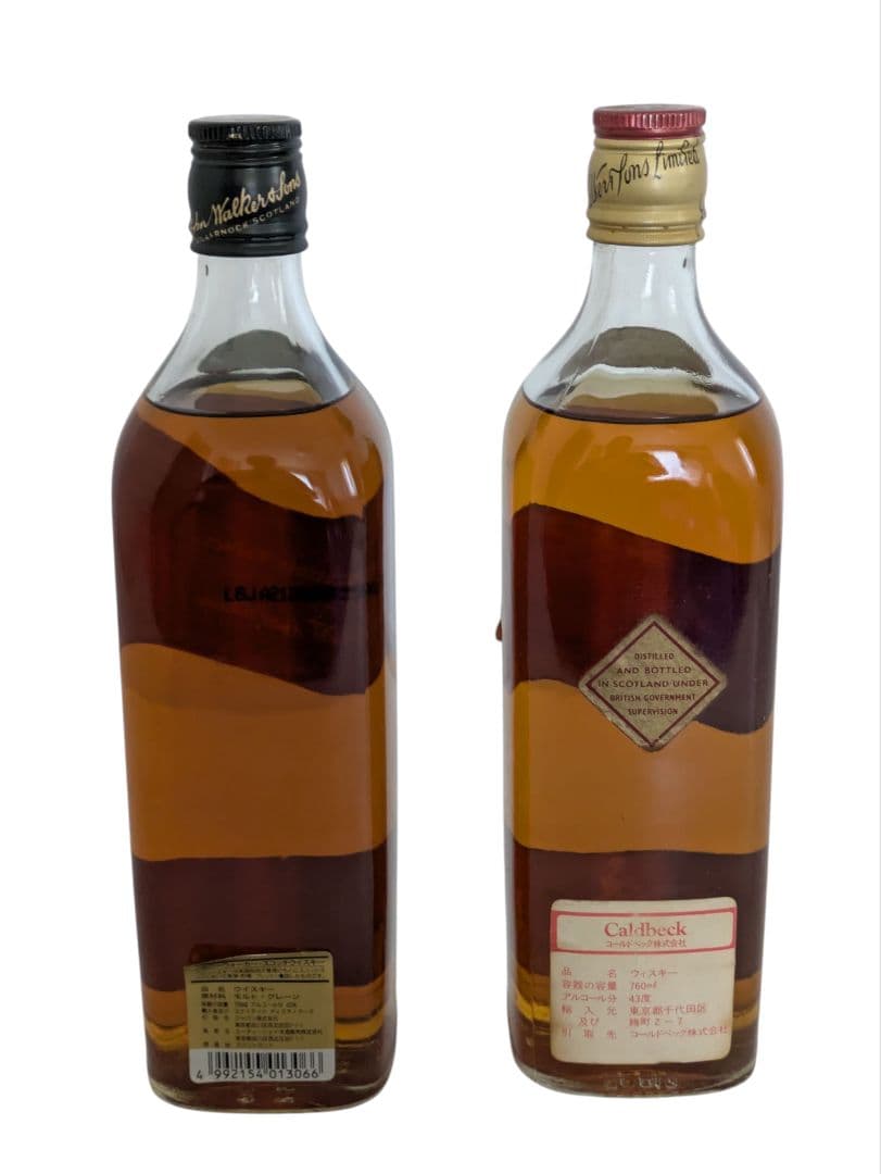 古酒 TECHER`S ヘッジス＆バトラー ジョニーウォーカー 4本セット