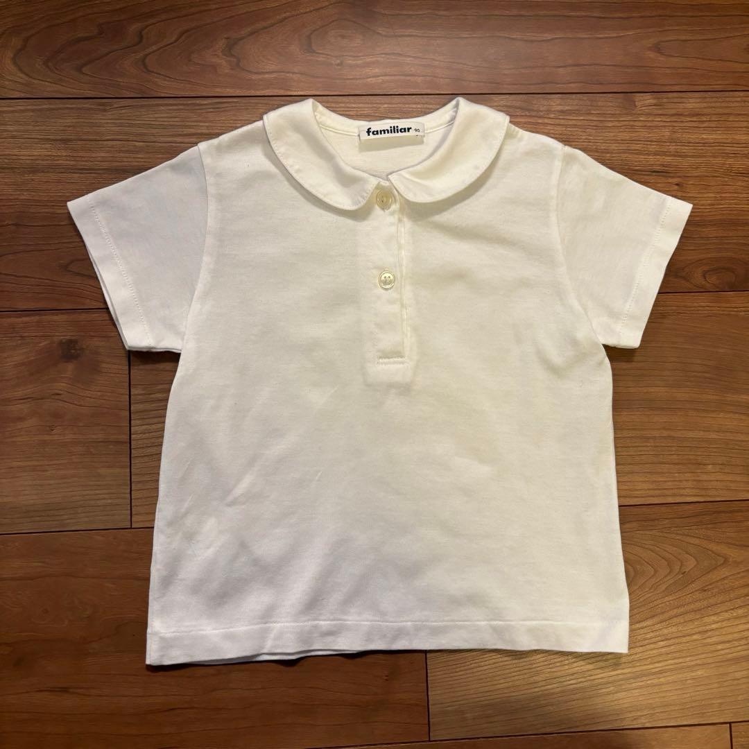 【美品】 familiar お受験 運動考査 女の子 ポロシャツ キュロット