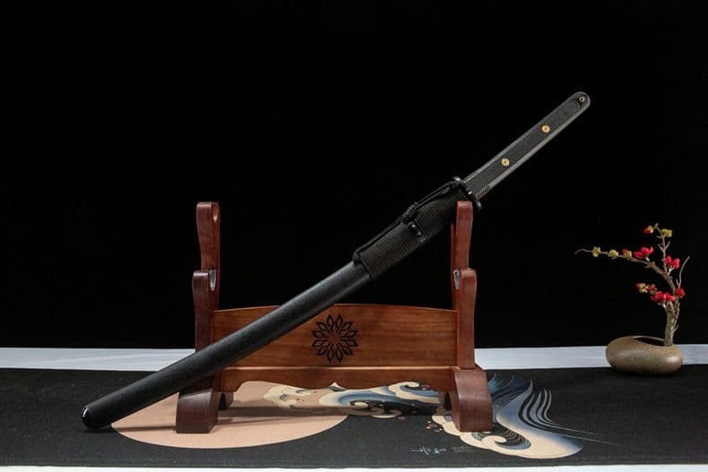 戦術刀 中金 古兵器 武具 刀装具 鋼刀 冷兵器 黒武者 護身工具 武士道