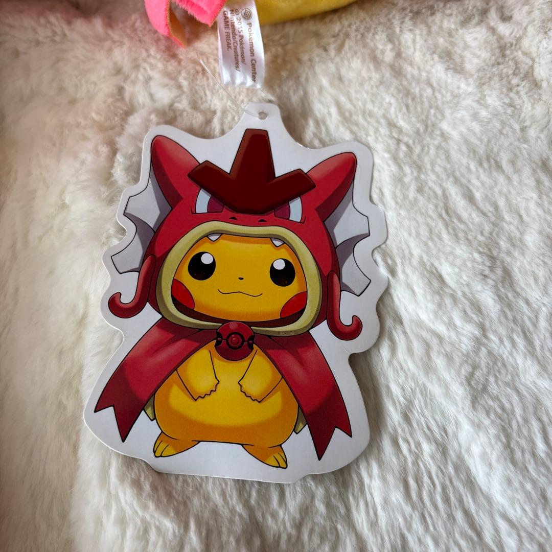 ポケモンセンター　ヒロシマ　赤いギャラドス　ポンチョ　ピカチュウ ぬいぐるみ