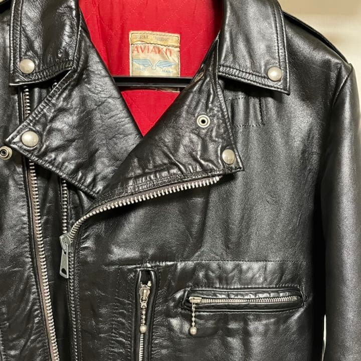 ルイスレザー　ヴィンテージ　ブロンクス　 70s スクエアタグ　ツイントラック