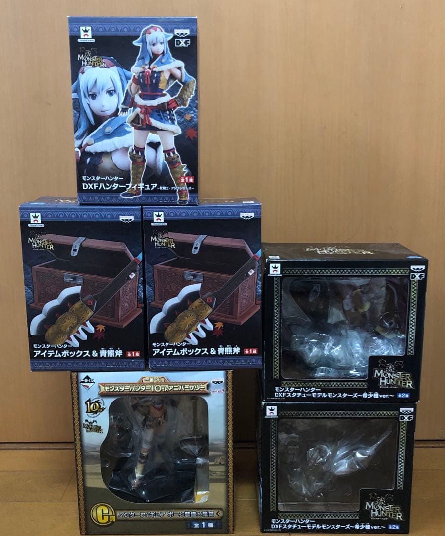 モンスターハンター 10th 1番くじ DXF フィギュア 6箱セット