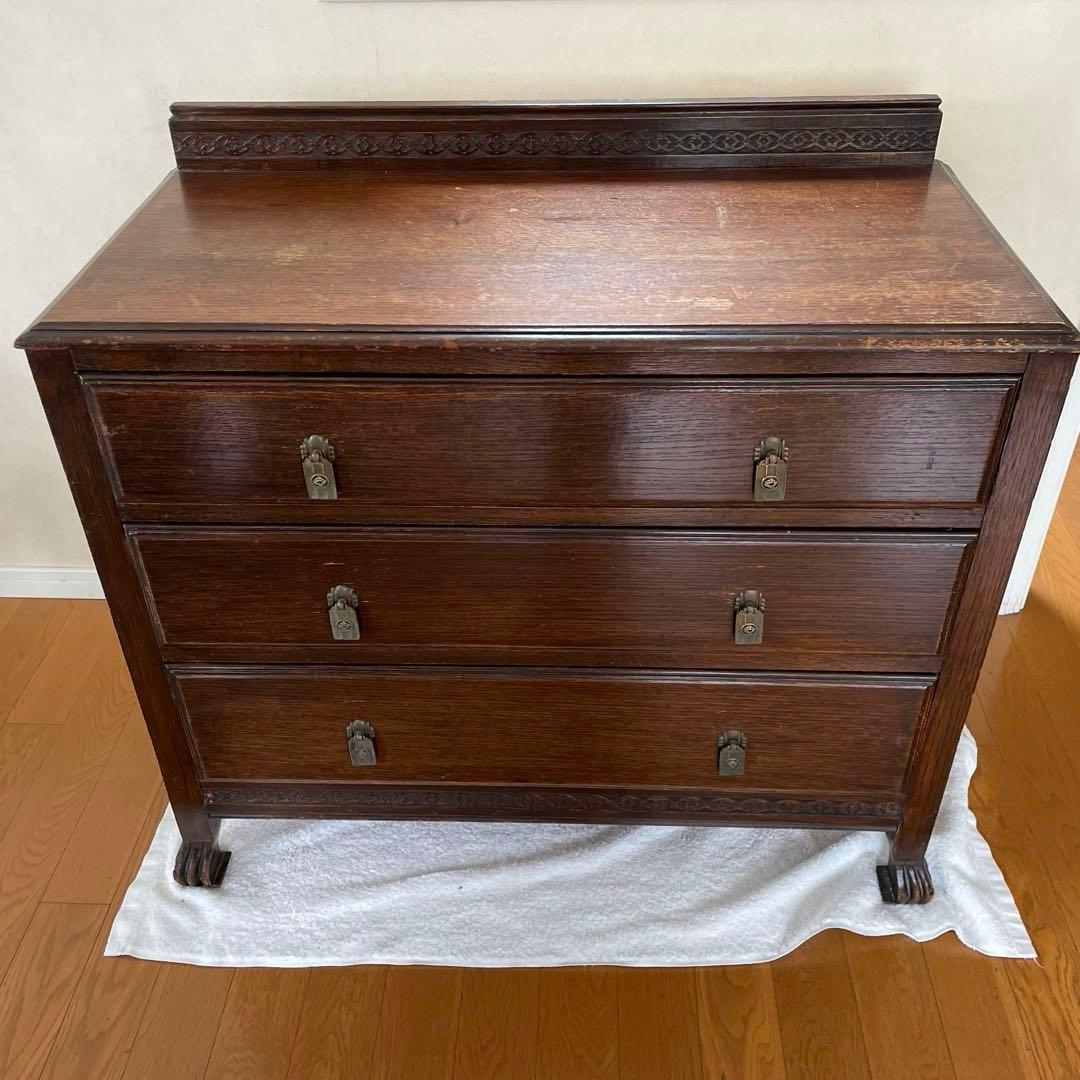 ペニーワイズ購入品　アンティーク　猫脚チェスト