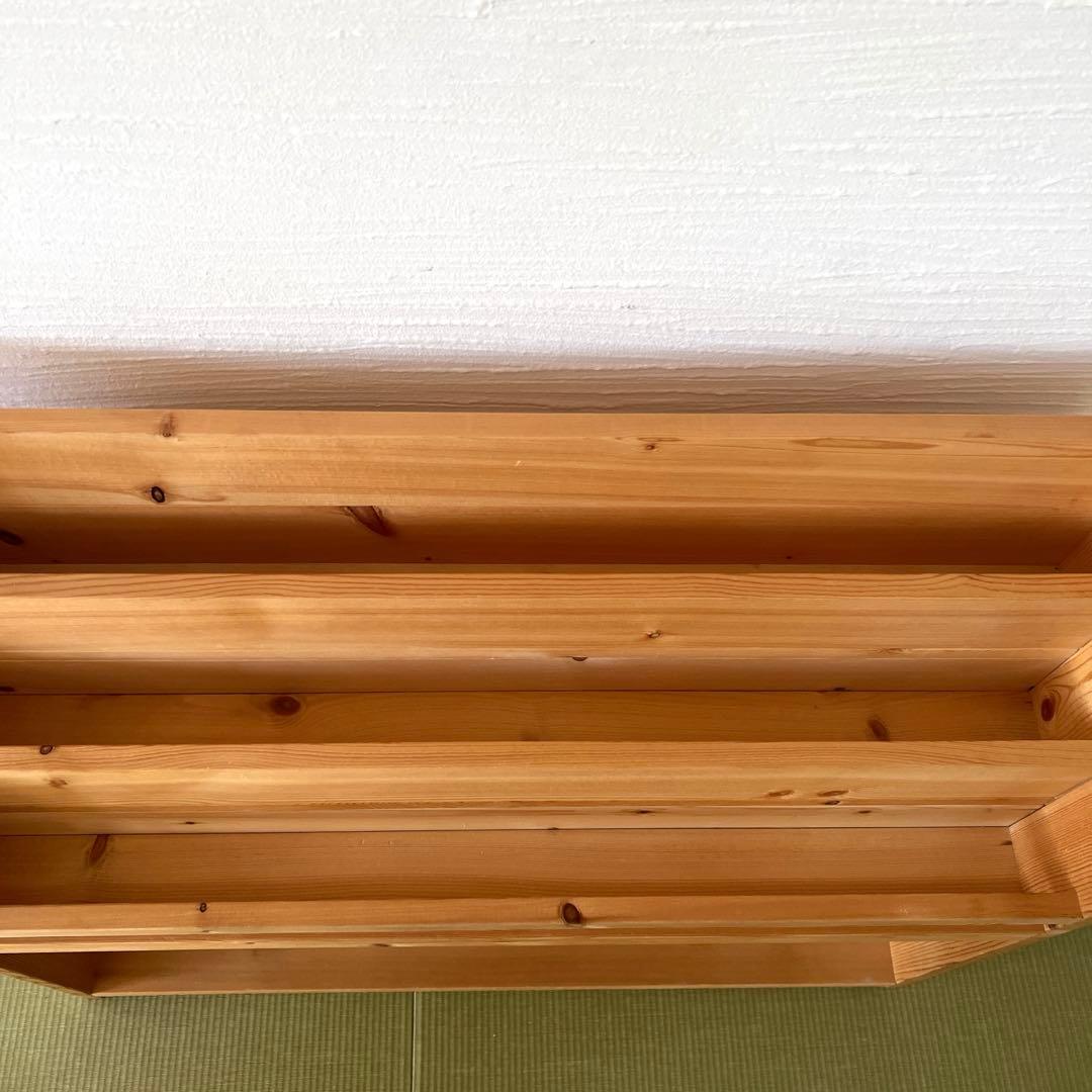 表紙の見える絵本棚　ハンドメイド・Ｗ90㎝・みつろう仕上げ