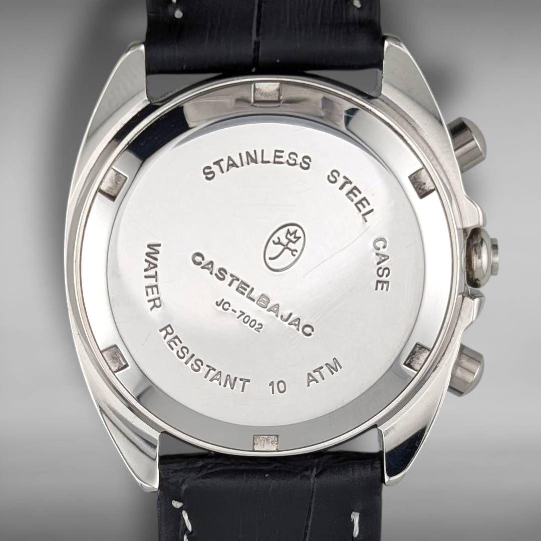 【新品電池/ベルト・稼働・美品】カステルバジャック ブルーシェル 7Pダイヤ