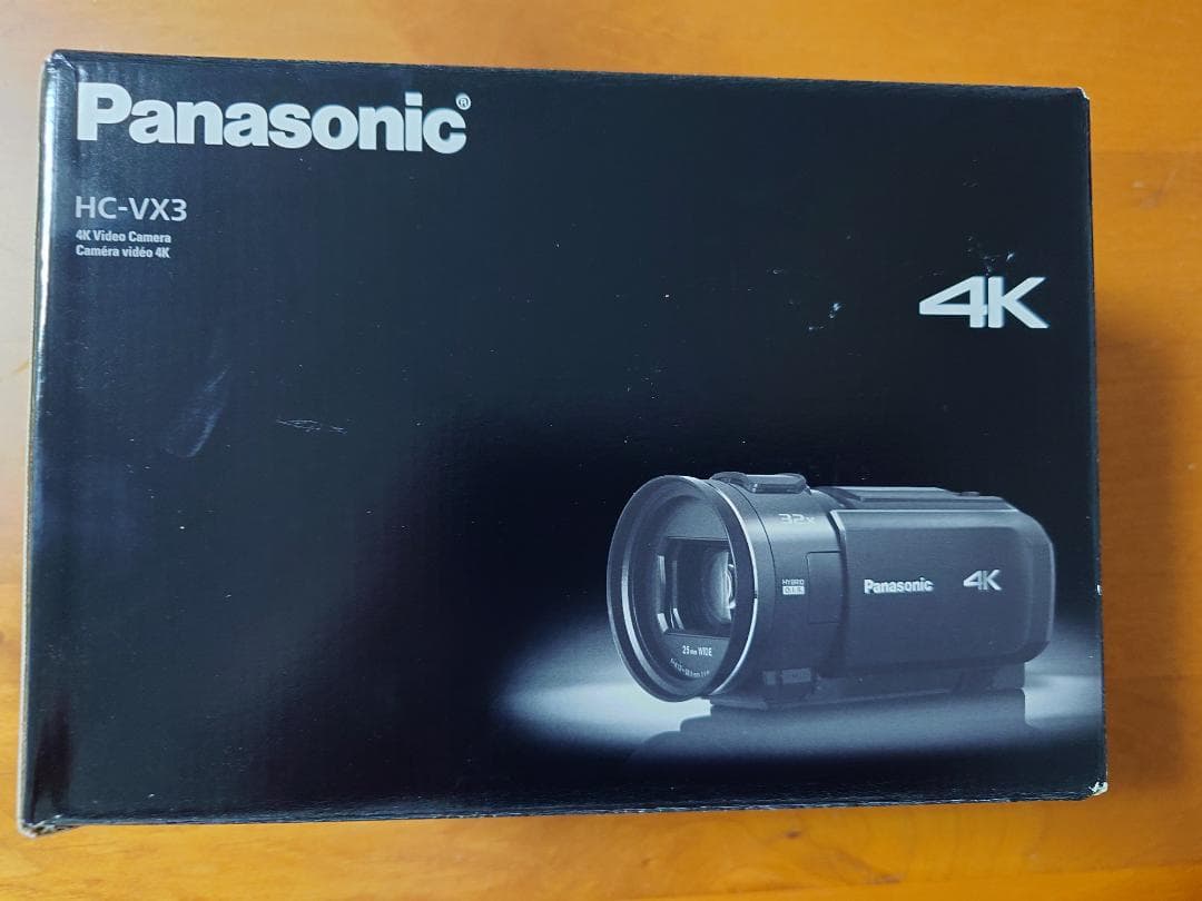 s*k様 Panasonic HC-VX3 4Kビデオカメラ(白) 未開封品