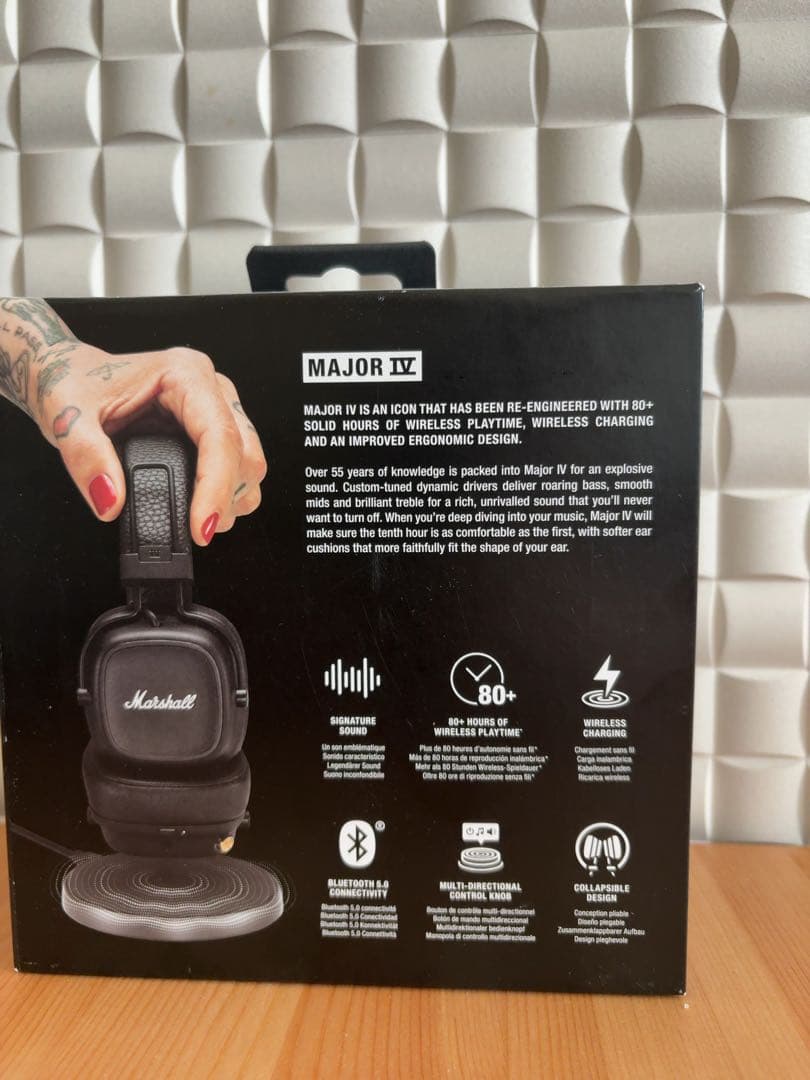 【gpdd.様用】Marshall MAJOR Ⅳ ヘッドホン BLACK