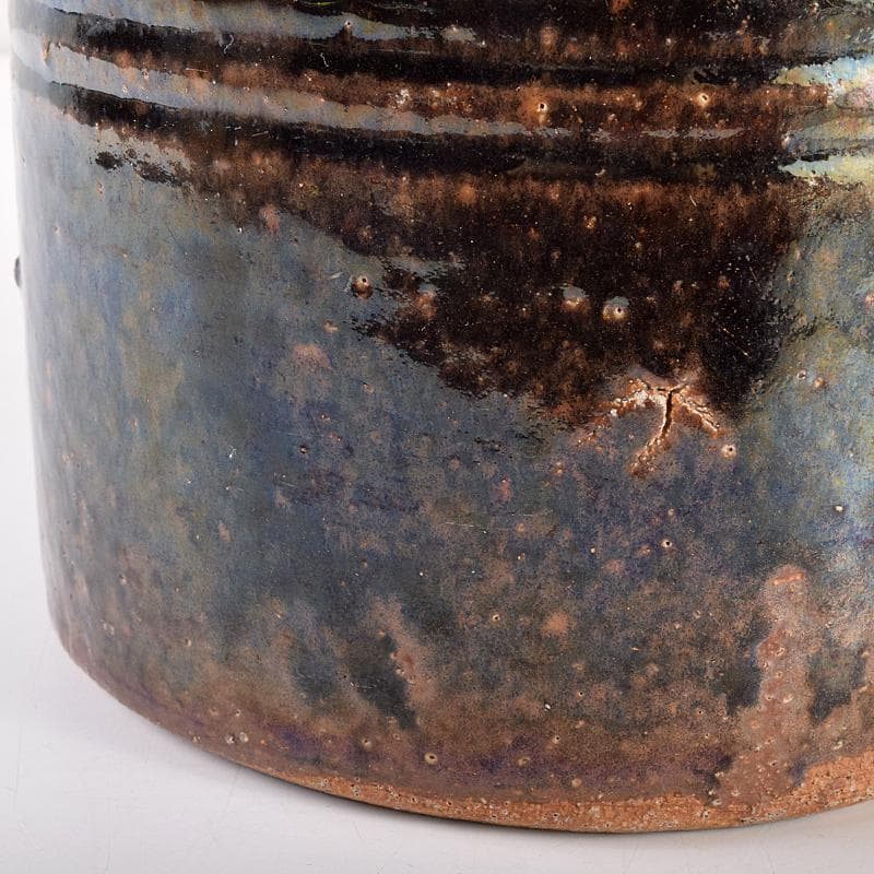 茶道具　古瀬戸　江戸初期　口禿手　一重口水指　澤田常安極め箱　M　R7571