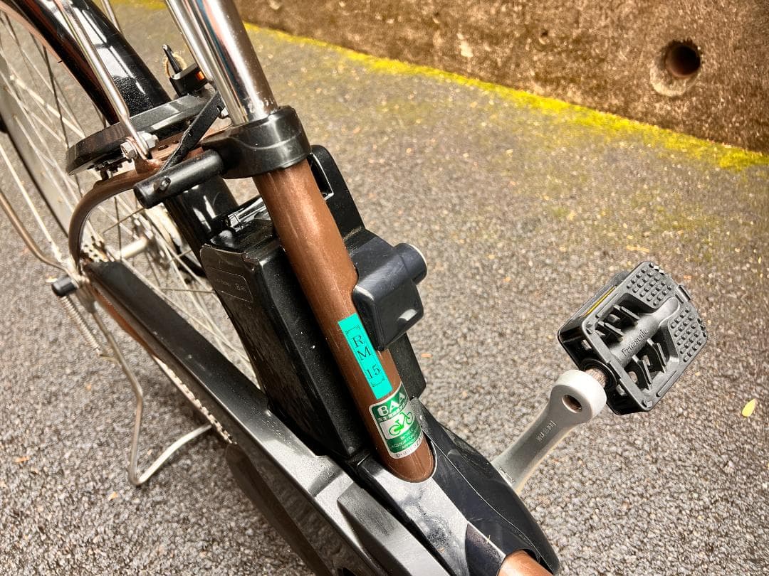 パナソニック　電動アシスト自転車 FY612T　アースブラウン 前バスケット付き