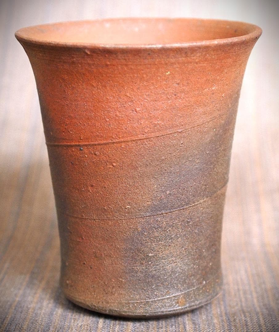 人気作家★中里隆★唐津南蛮麦酒器B★緋色