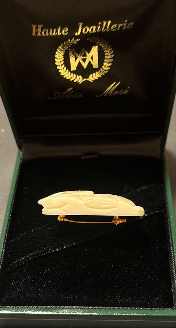【美品】アキオモリ 森暁雄 ウサギ ブローチ