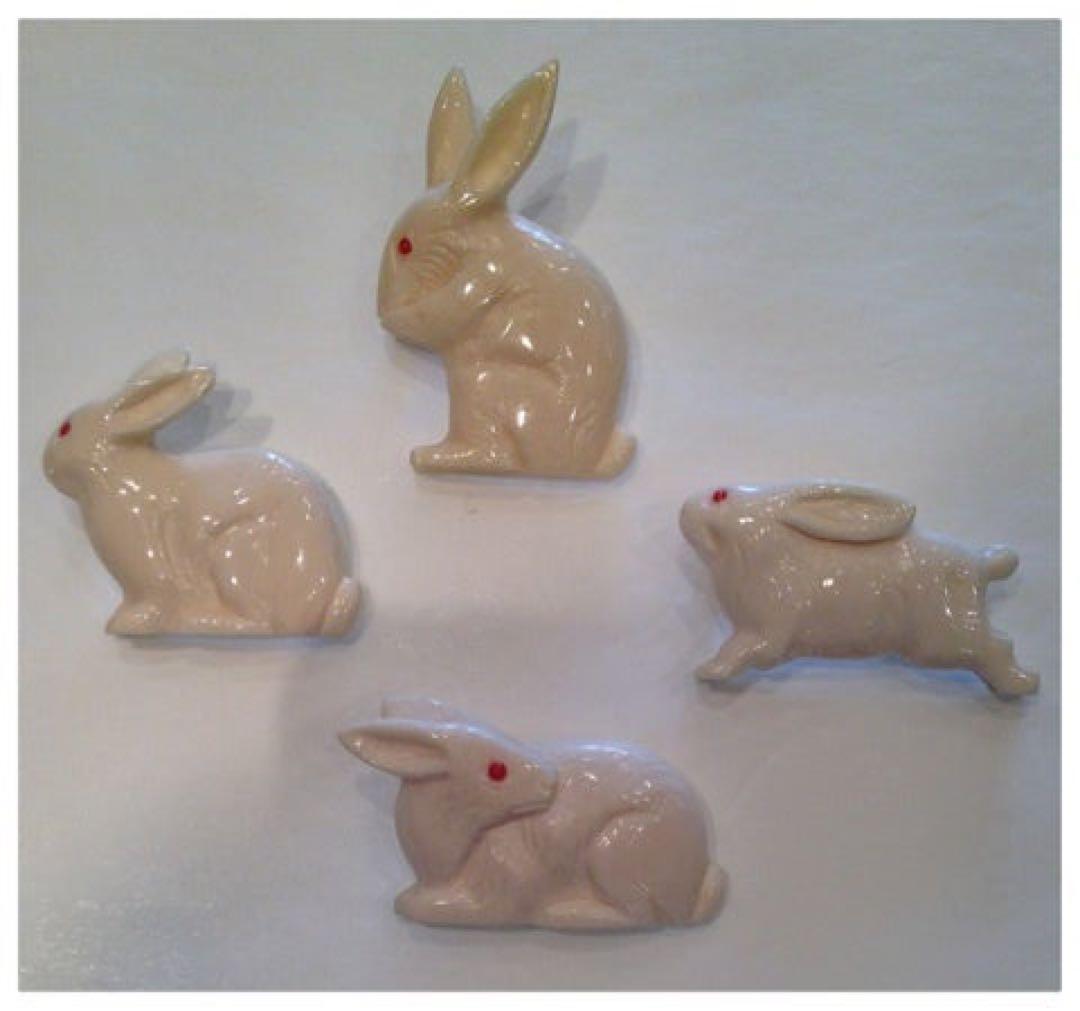 【美品】アキオモリ 森暁雄 ウサギ ブローチ