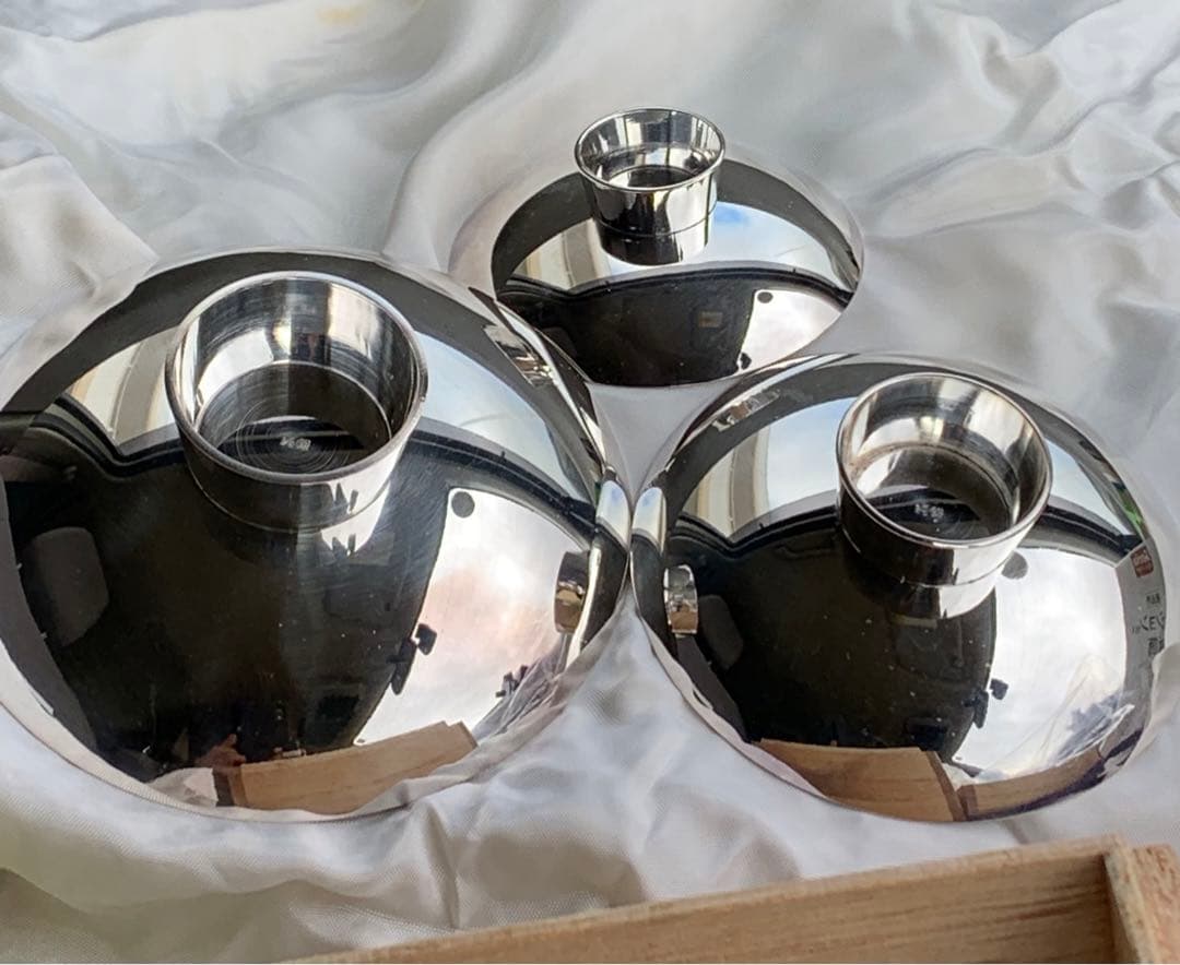 銀杯　純銀 三重盃 大・中・小3個セット重さ　150g