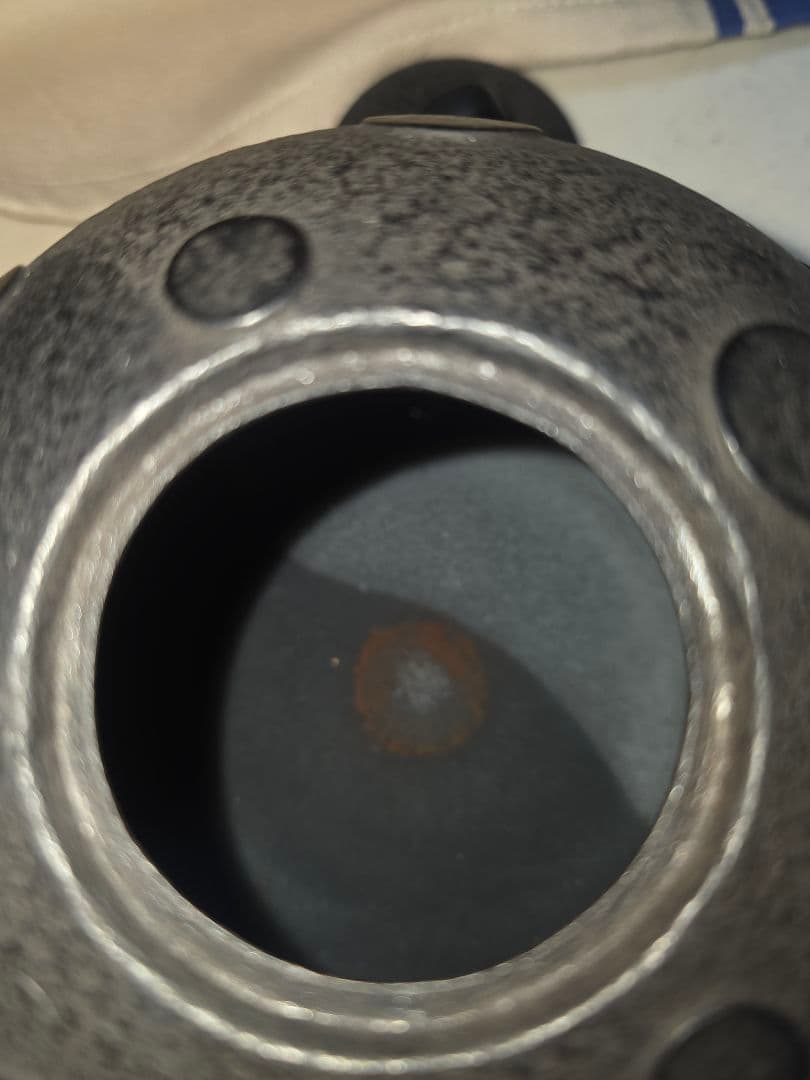 高橋大益　鉄瓶凸玉紋　鉄瓶　■美品■