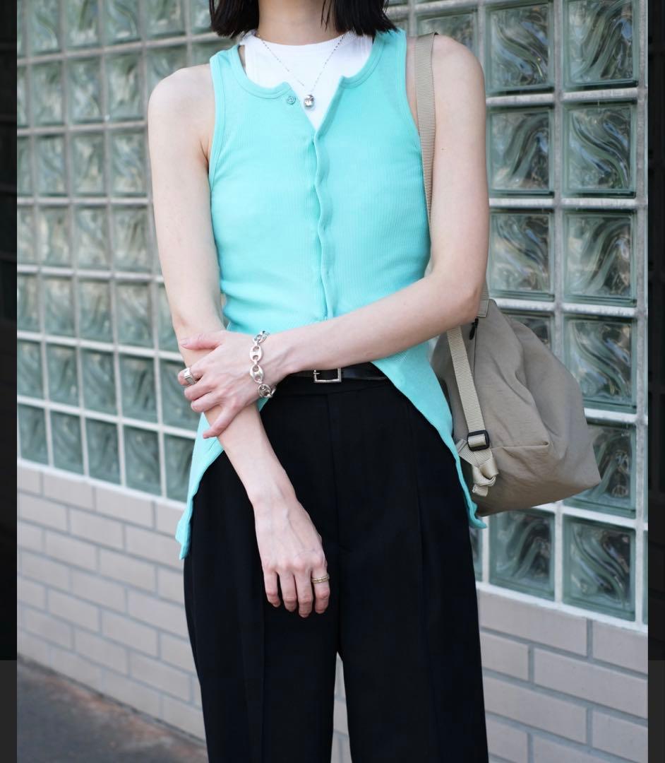 ri　AULAREE ORGANIC SOFT RIB TANK TOP