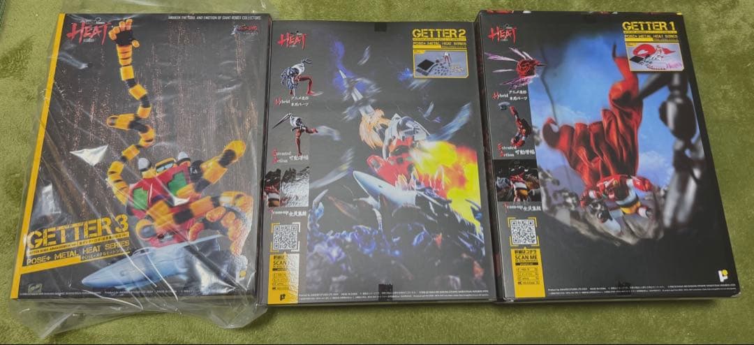 POSE+ L HEAT 真ゲッターロボ　ゲッター　3体セット