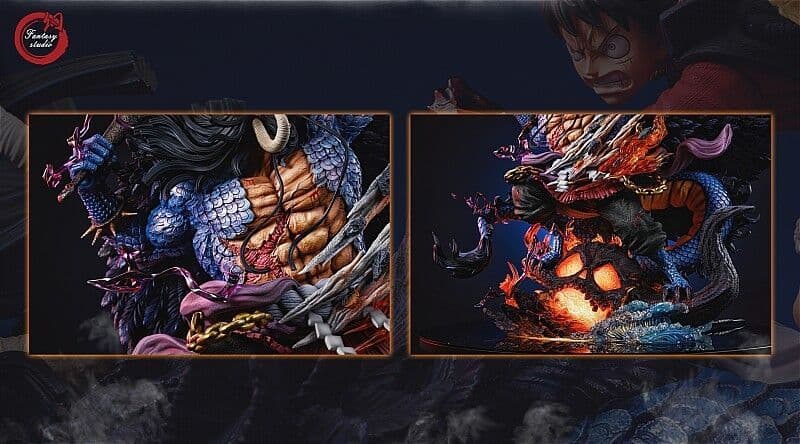 ワンピース カイドウ VS ルフィ ガレージキット スタチュー フィギュア