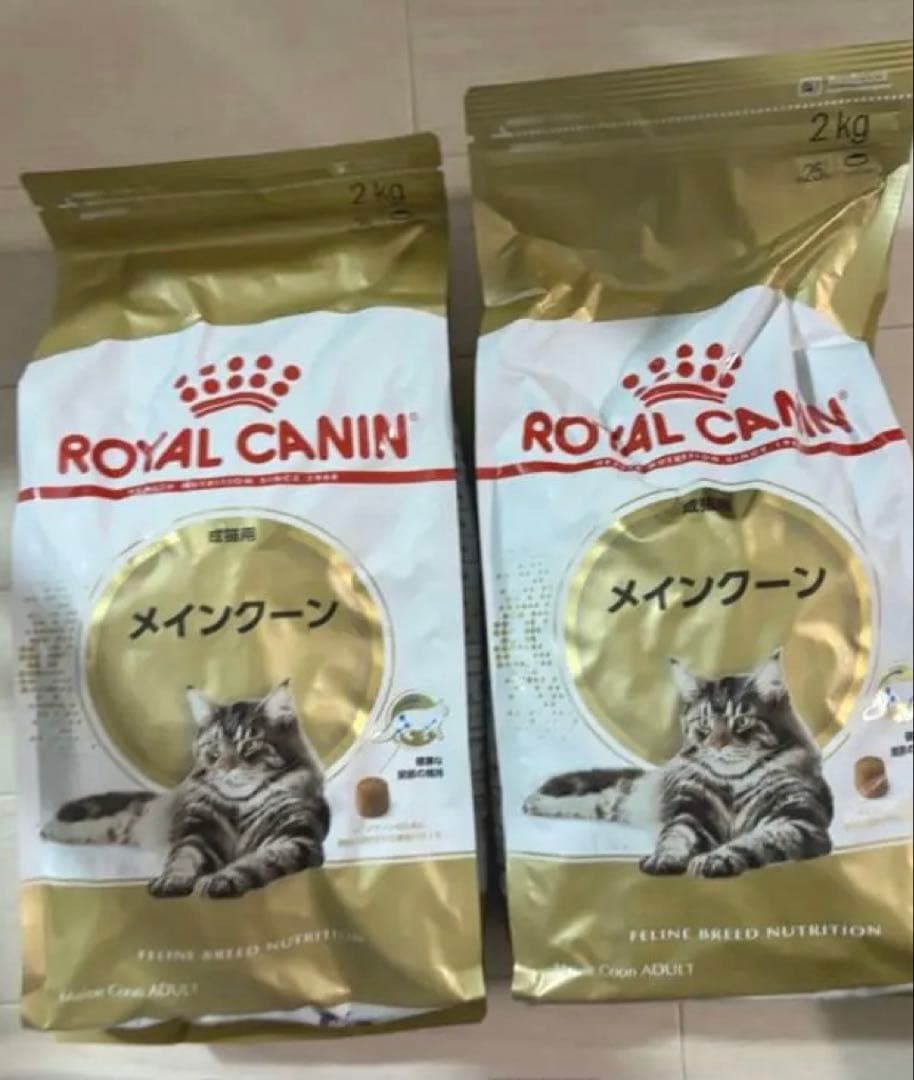 レオちゃん【新品未開封】ロイヤルカナン メインクーン 2Kg×2
