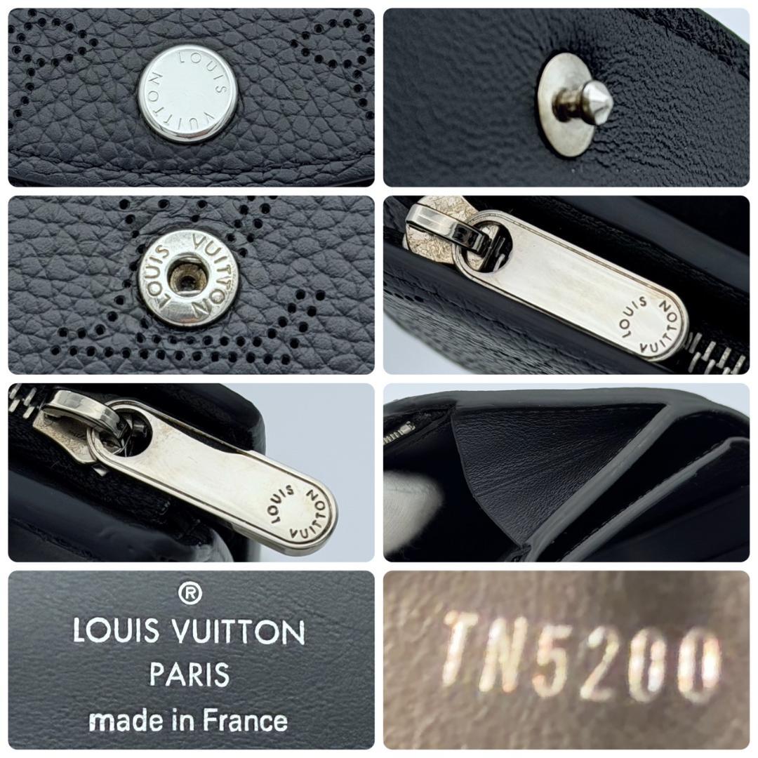 ルイヴィトン マヒナ ポルトフォイユ イリス XS 三つ折り財布 ブラック