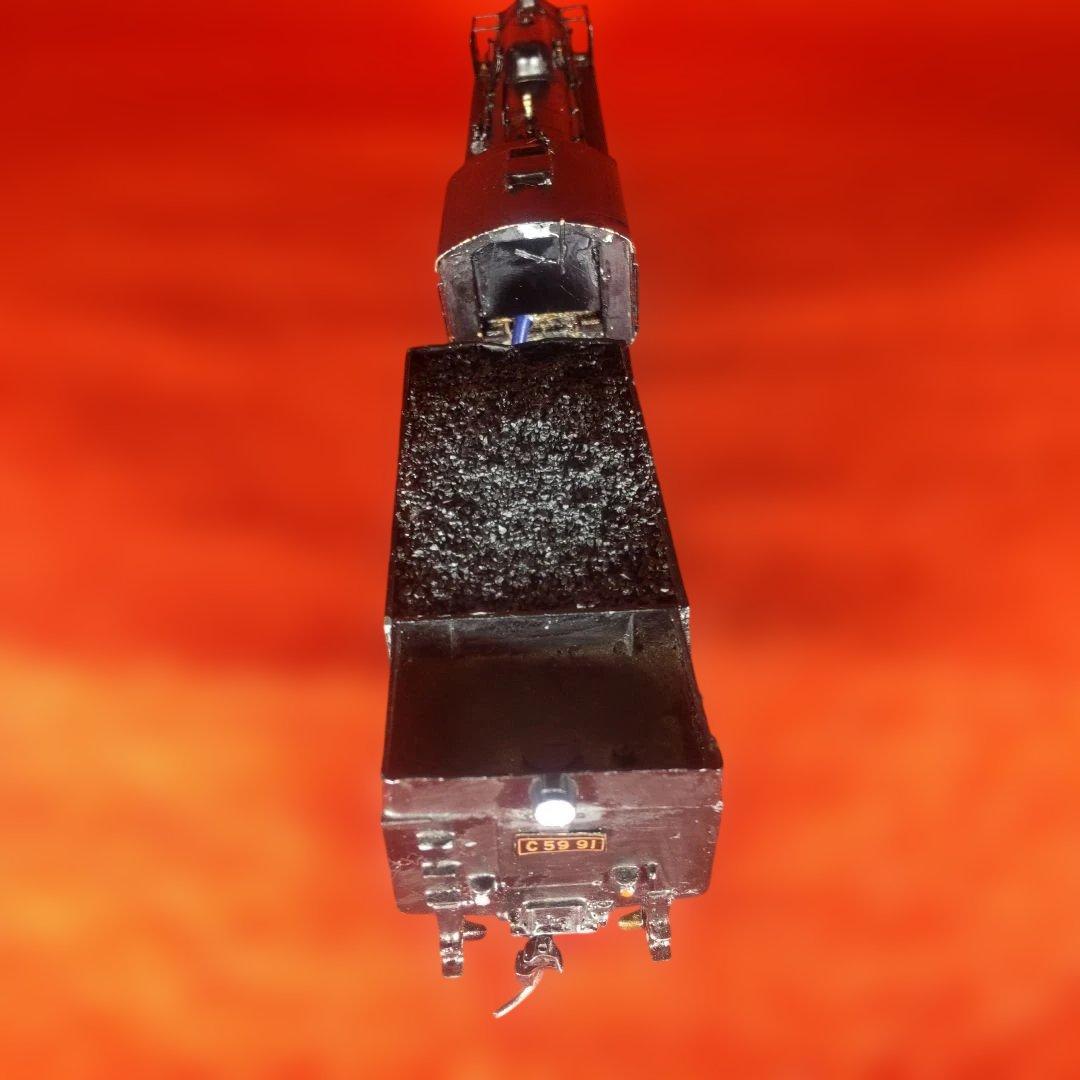 Ｃ59，蒸気機関車、HOゲージ、ジャンク