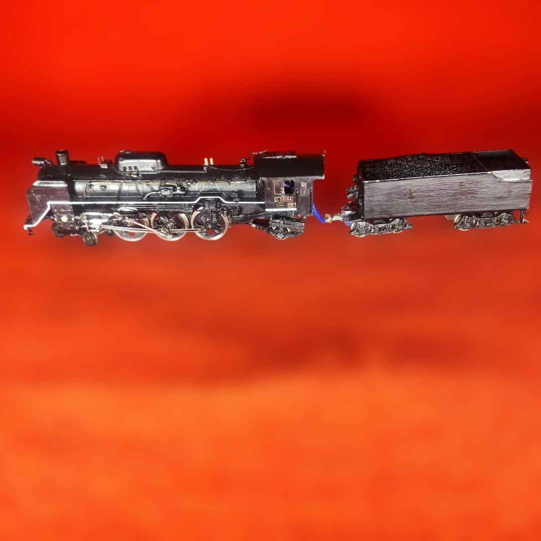 Ｃ59，蒸気機関車、HOゲージ、ジャンク