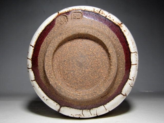 バーナード・リーチ　茶碗　斬新な景色の逸品　　　　　m161