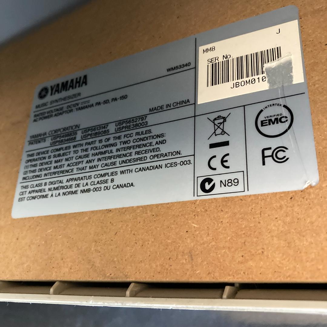 ジャンク YAMAHA MM8 シンセサイザー アダプター付き ヤマハ