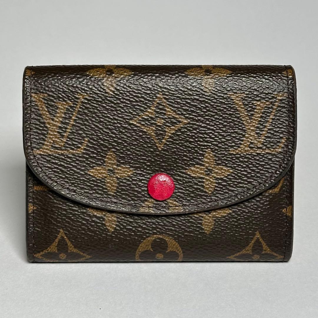 ルイヴィトン モノグラム ポルトモネロザリ フューシャ カードケース