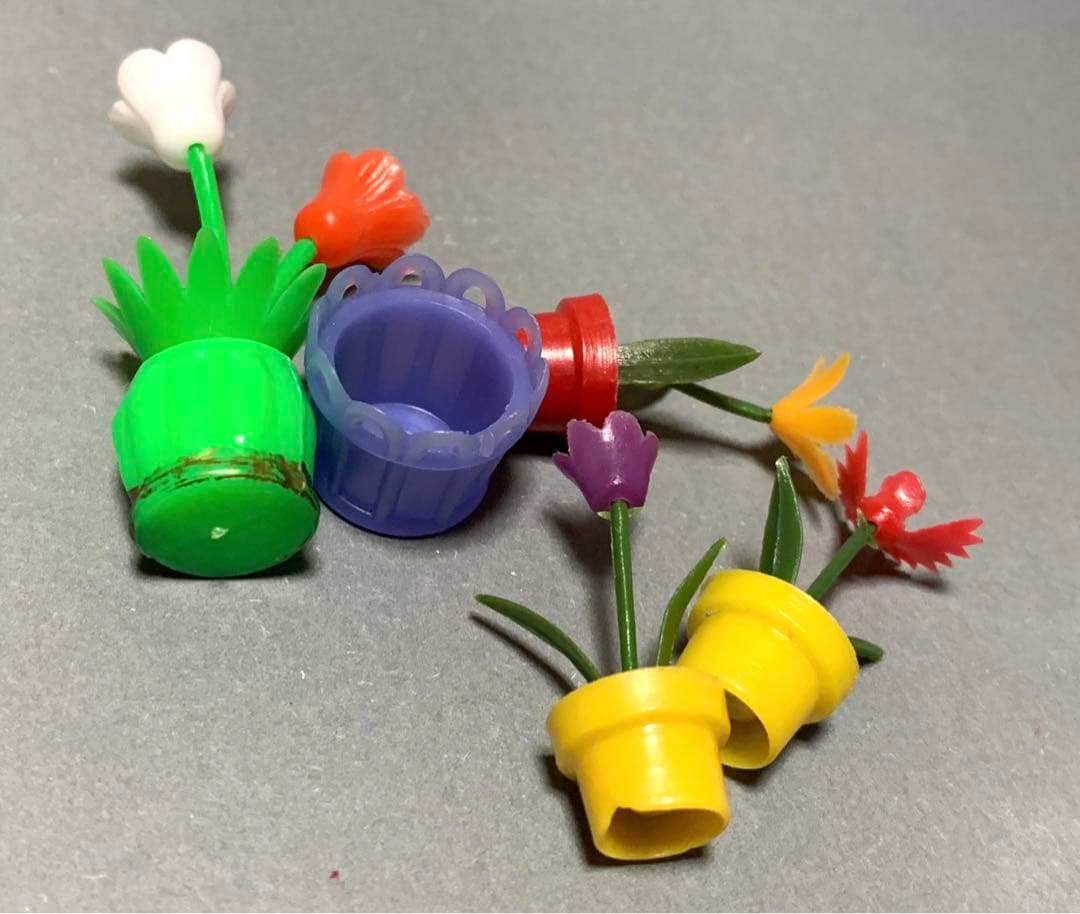 グリコ　おまけ　お花　チューリップ　昭和　レトロ