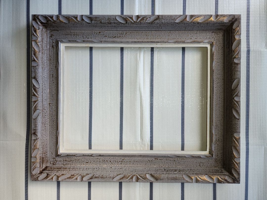 油彩額縁とフレームのセット　サイズ　P8　中古　レトロ