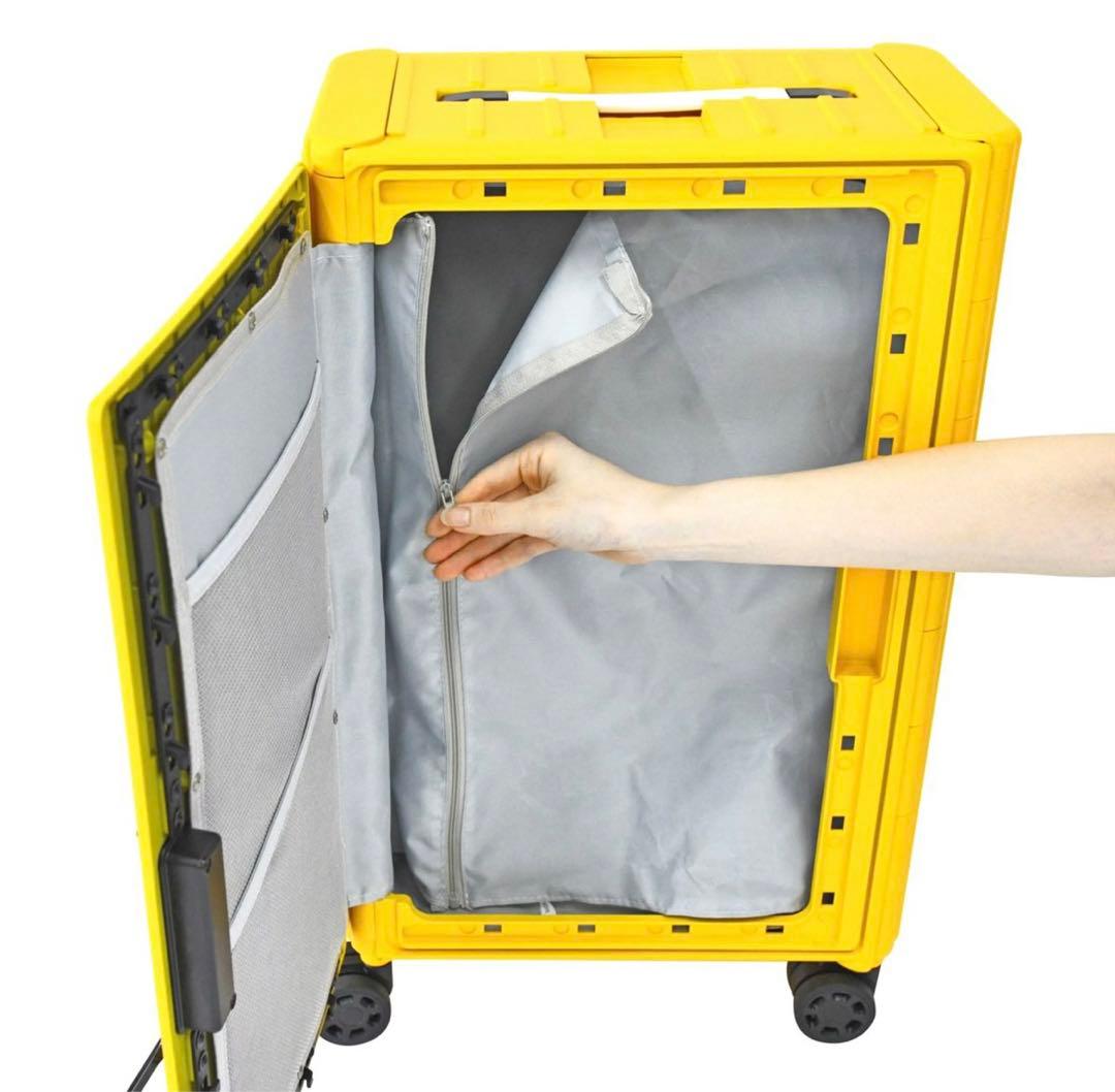 エヴァンゲリオンAT.FIELDコラボバージョン折り畳みキャリーケース　イエロー