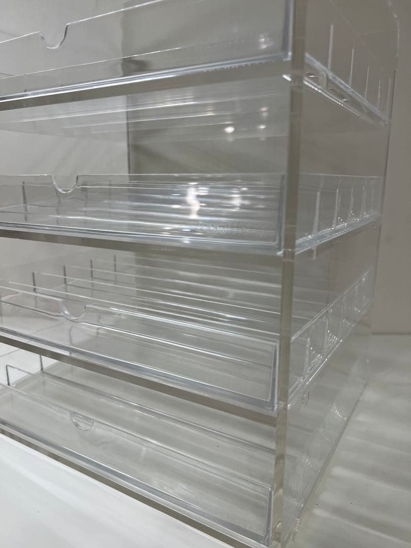 beautINIT ビューティーイニット 透明アクリルメイク収納ボックス 4段