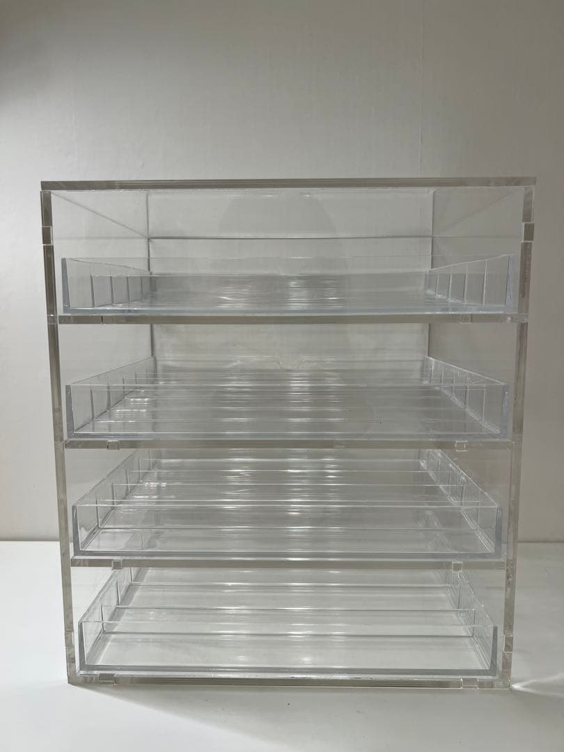 beautINIT ビューティーイニット 透明アクリルメイク収納ボックス 4段