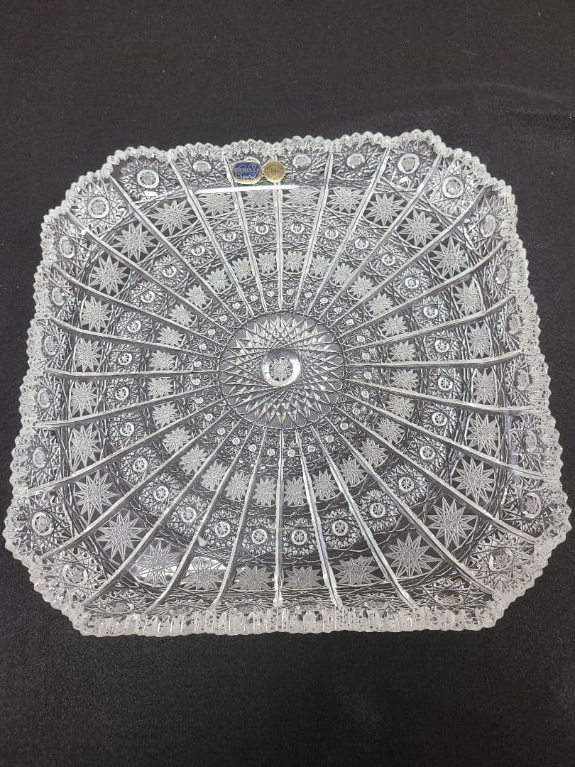 BOHEMIA Crystal 500pk 24%pbo　角皿プレート