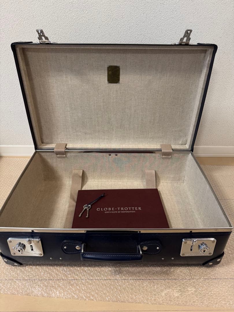 GLOBE-TROTTER ネイビー リメイク品（証明書付き）