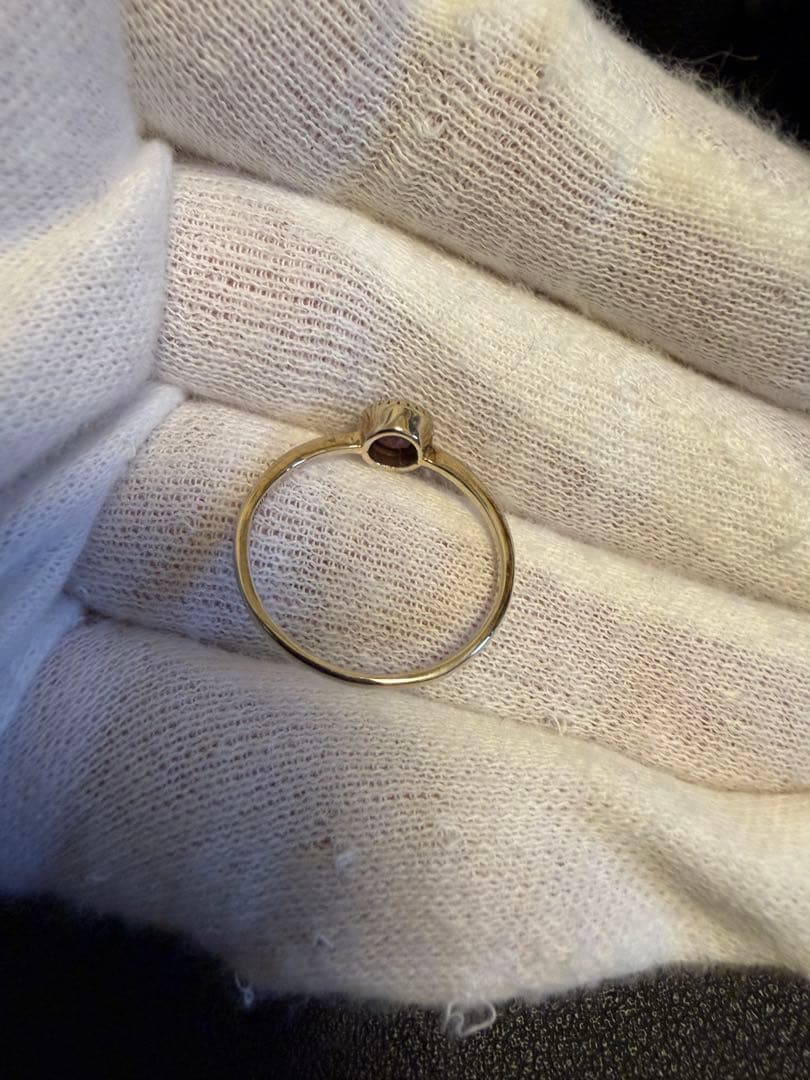 ピンクサファイアリング　0.473ct K10 ホワイトゴールド　11号