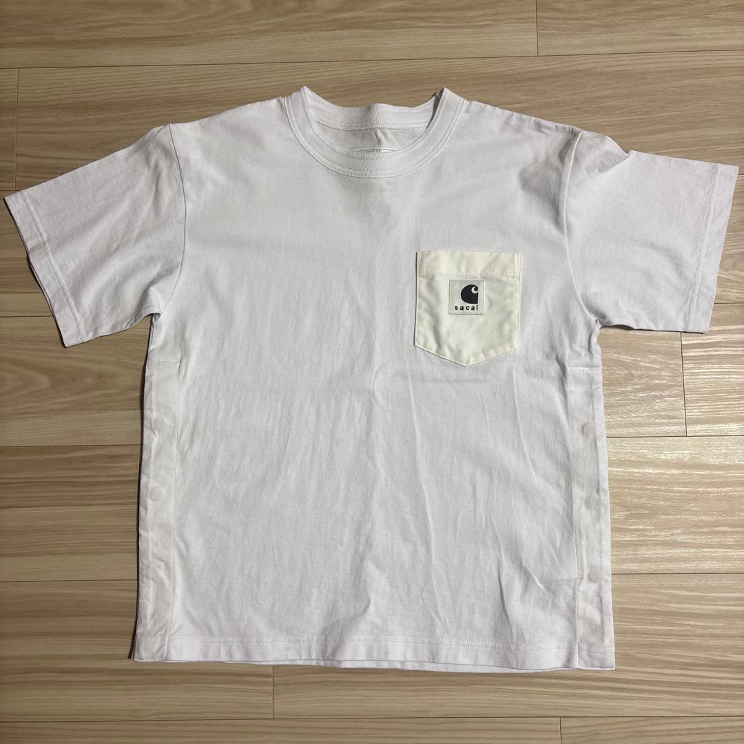sacai Carhartt ホワイト Tシャツ