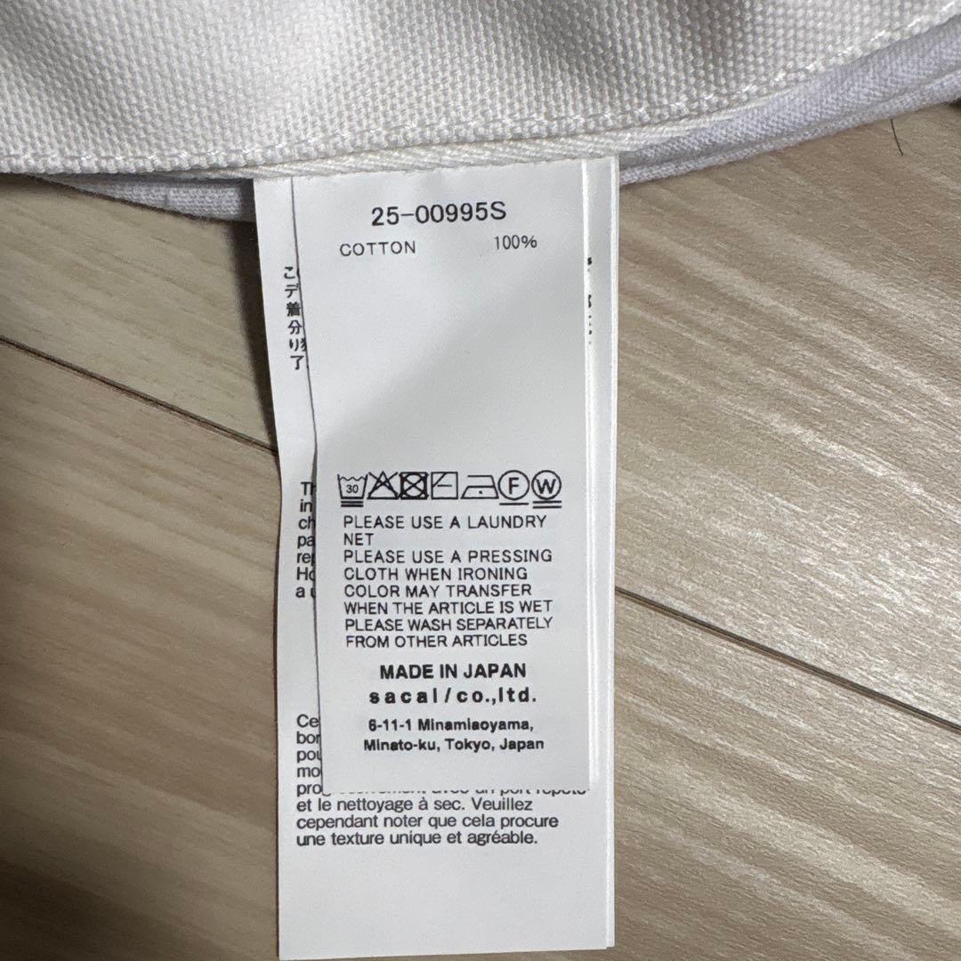 sacai Carhartt ホワイト Tシャツ