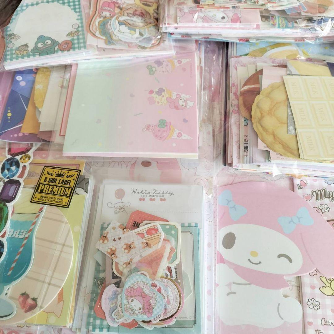 ２kg　メモ帳　マイメロ　キティ　大量　まとめ売り　サンリオ　ディズニー　マステ