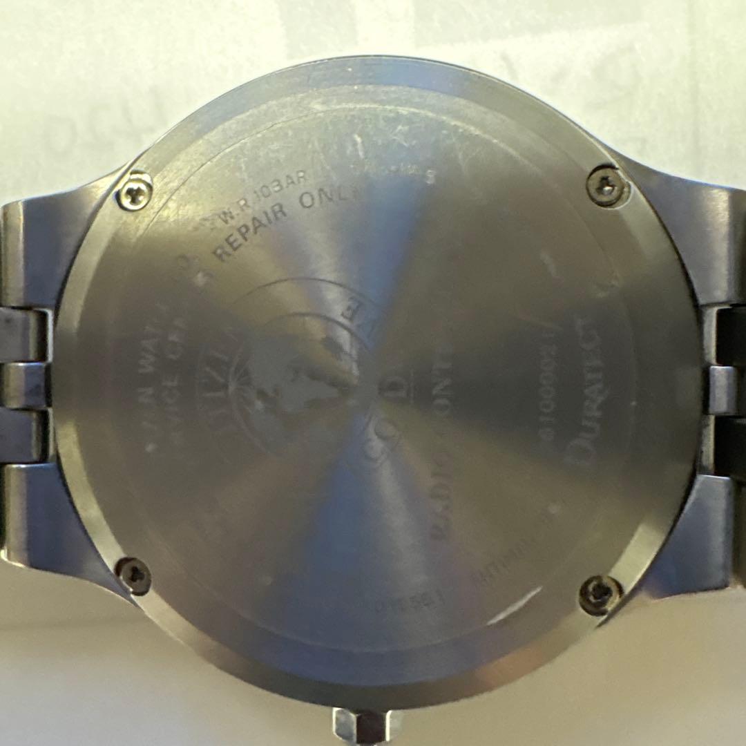 シチズン エクシード H100-T018661 電波ソーラー チタン　黒色文字盤