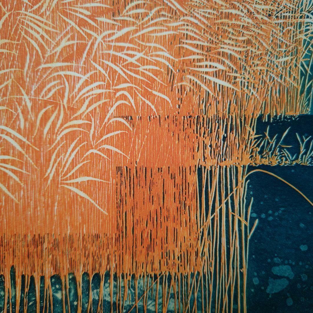 特価◯絵画 カラ―銅版画 額装品