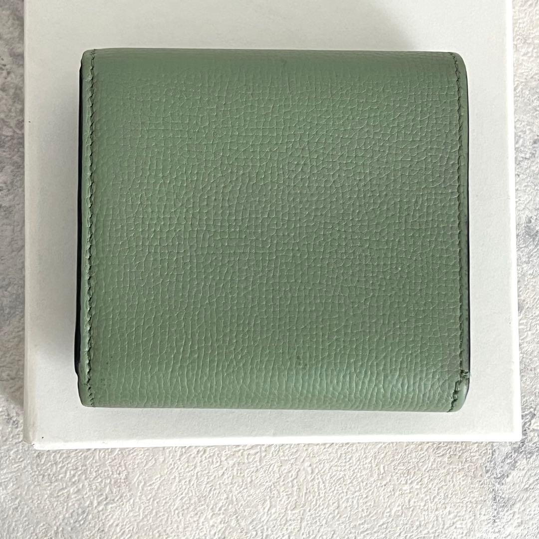 ✨極美品✨️LOEWE アナグラム コンパクト フラップウォレット ローズマリー