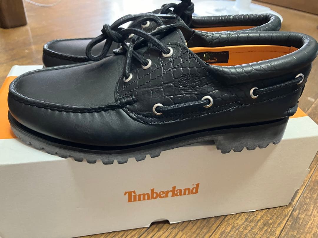 ティンバーランドAUTHENTIC3 EYE LUGモカシン7.5 25.5cm