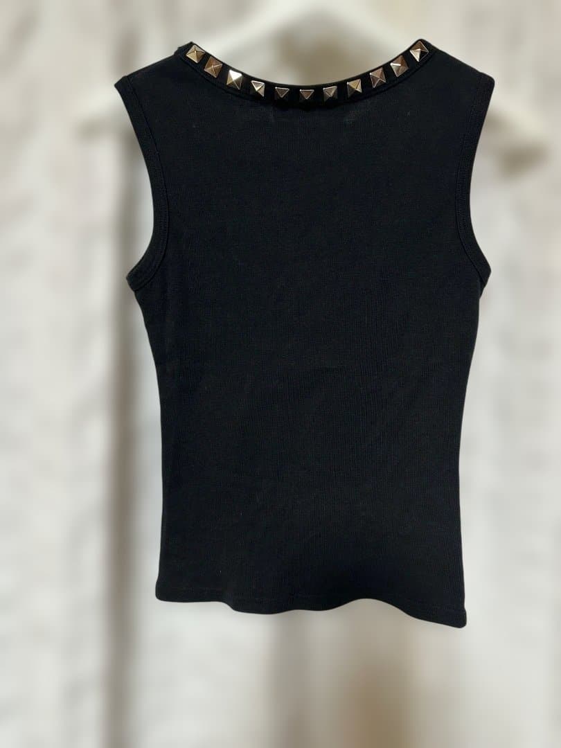 HYSTERIC GLAMOUR スタッズタンクトップ ブラック
