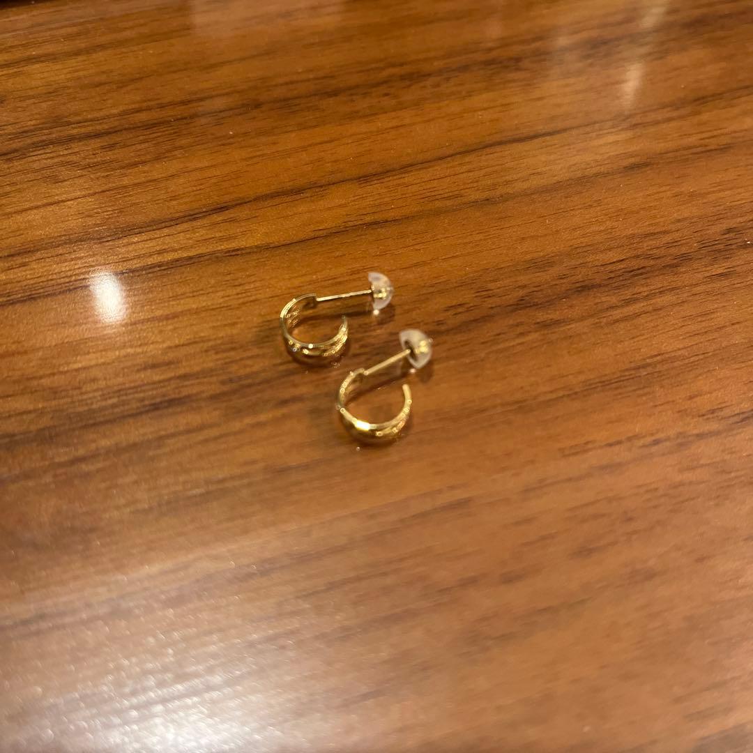 美品　オレフィーチェ リズピアス　K18 イエローゴールド