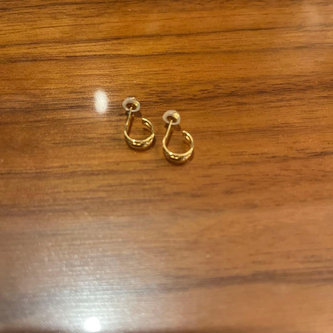 美品　オレフィーチェ リズピアス　K18 イエローゴールド