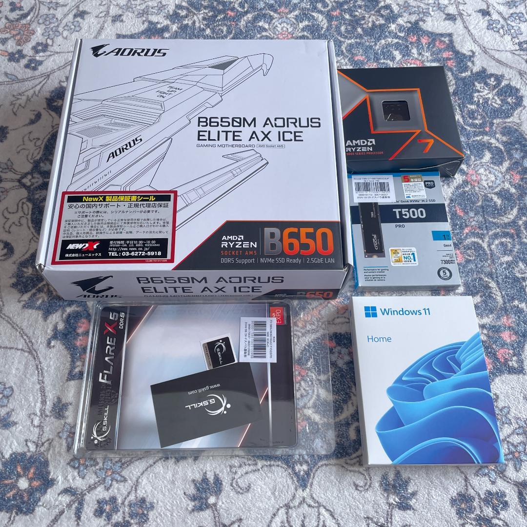 に*ん様 Ryzen 7 9700X RAM 32GB M.2SSD 1TB 自