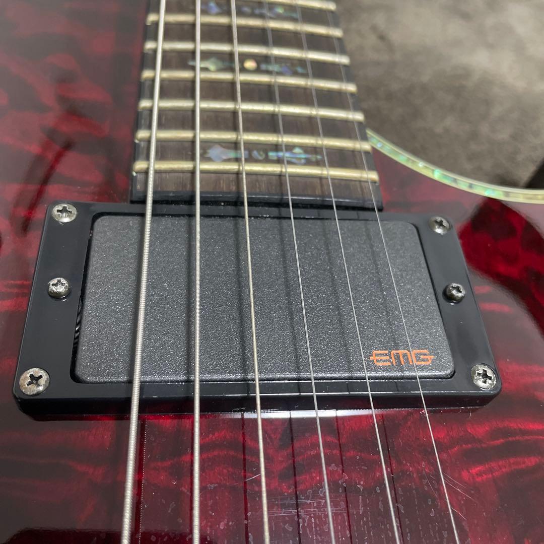 シェクター　ギター　EMG ケース付き