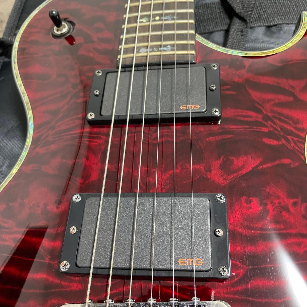 シェクター　ギター　EMG ケース付き