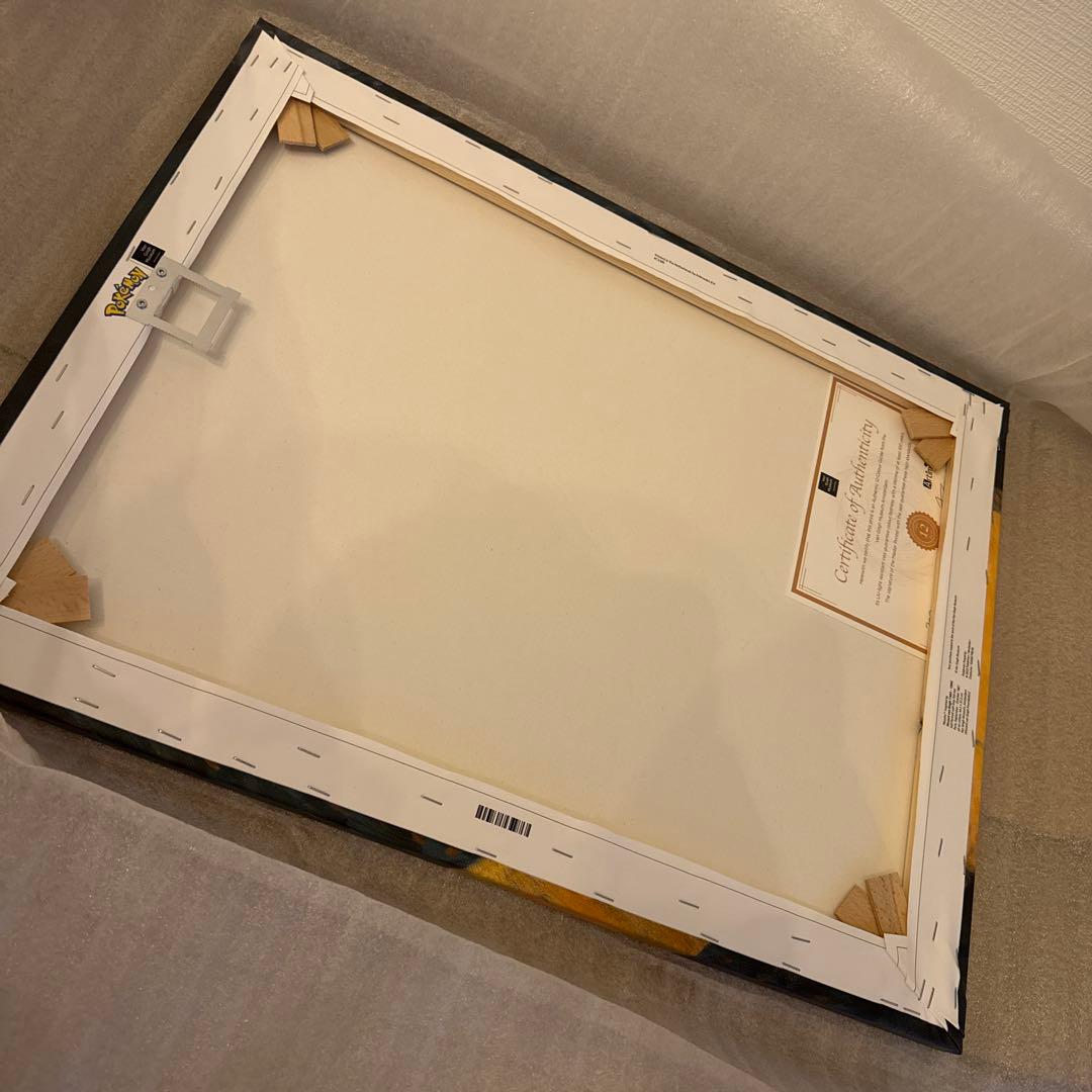 【証明書付】ピカチュウ　キャンバスアート